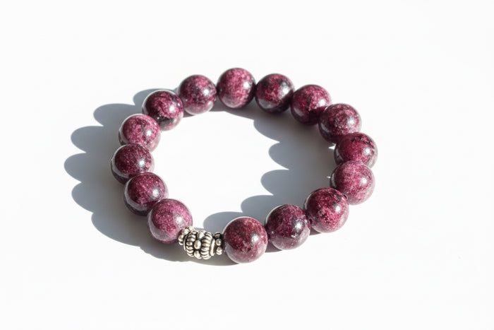 Large Garnet  Bracelet - handmade