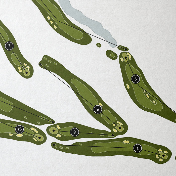 Las Posas Country Club | Golf Course Print | Close+Up