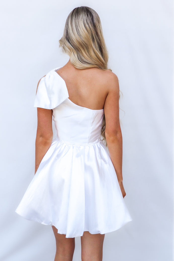 Layton Mini Dress - White - Runway Goddess
