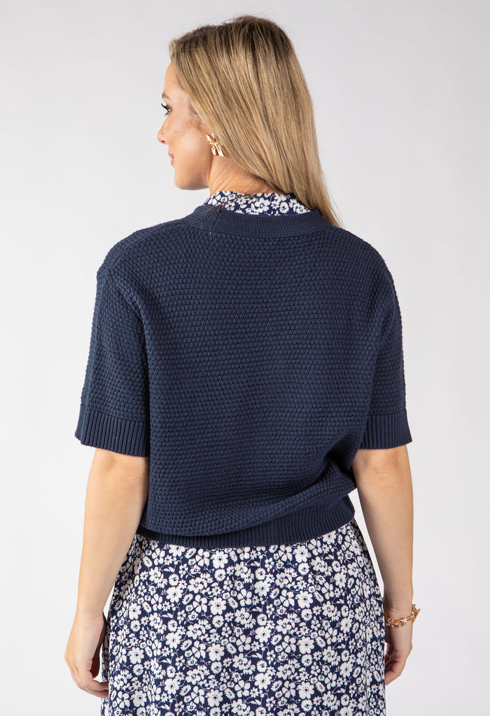Lena Short Sleeve Knit Cardigan