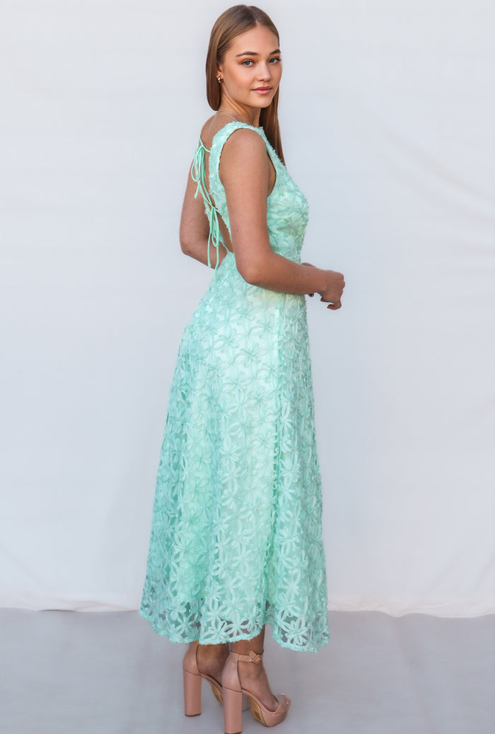 Levi Midi Dress - Mint - Runway Goddess
