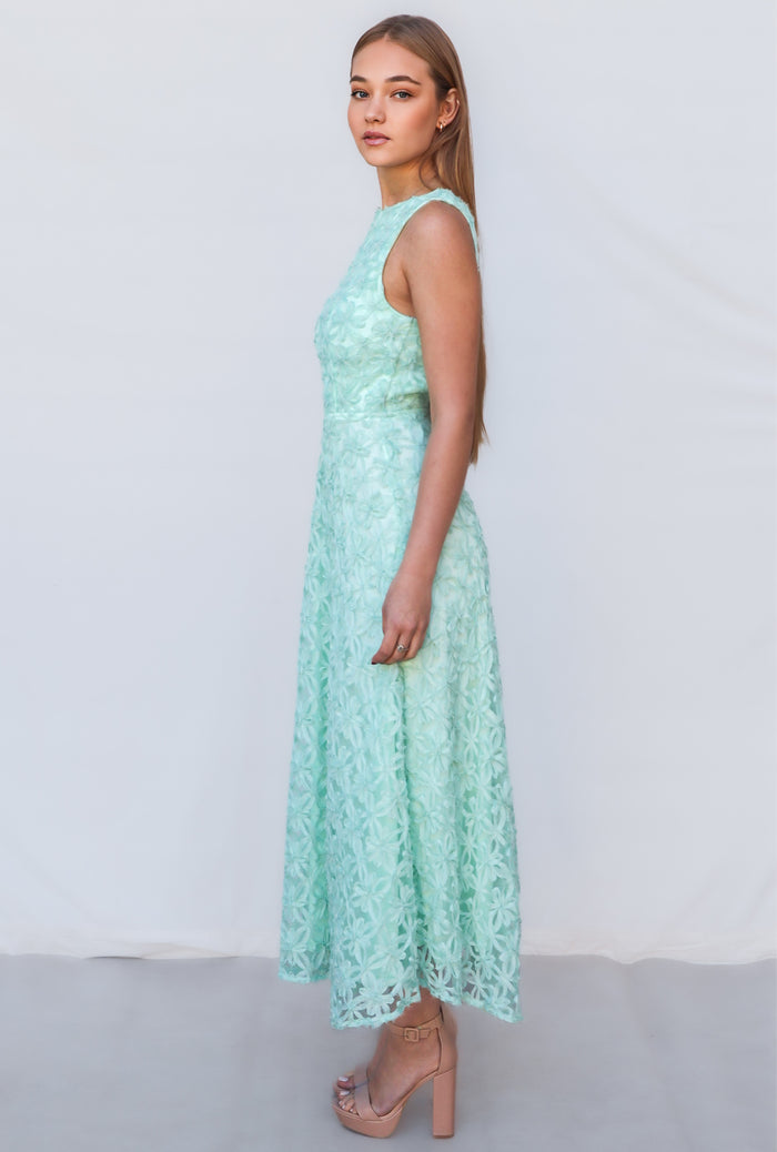 Levi Midi Dress - Mint - Runway Goddess