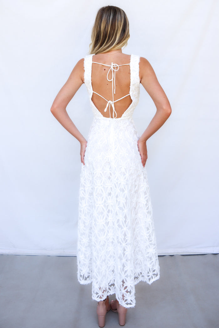 Levi Midi Dress - White - Runway Goddess