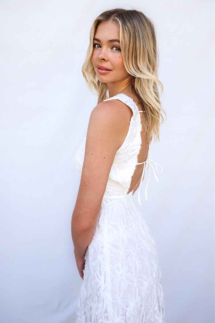 Levi Midi Dress - White - Runway Goddess