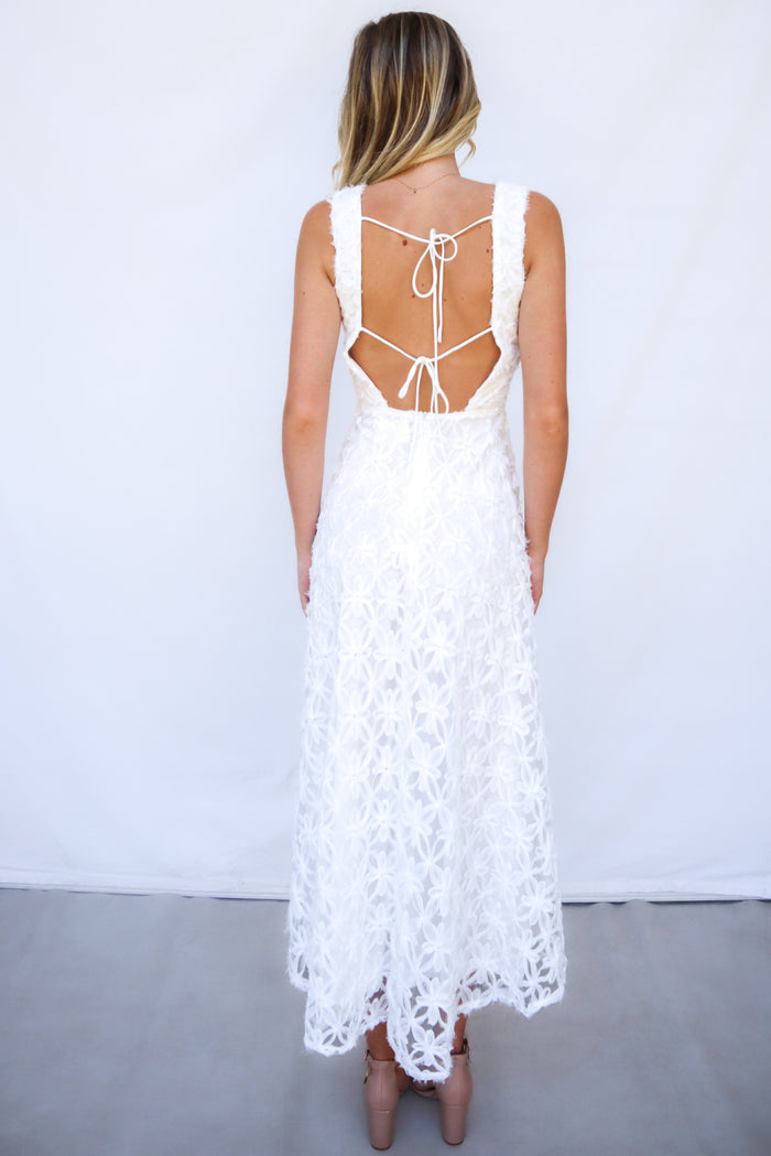 Levi Midi Dress - White - Runway Goddess