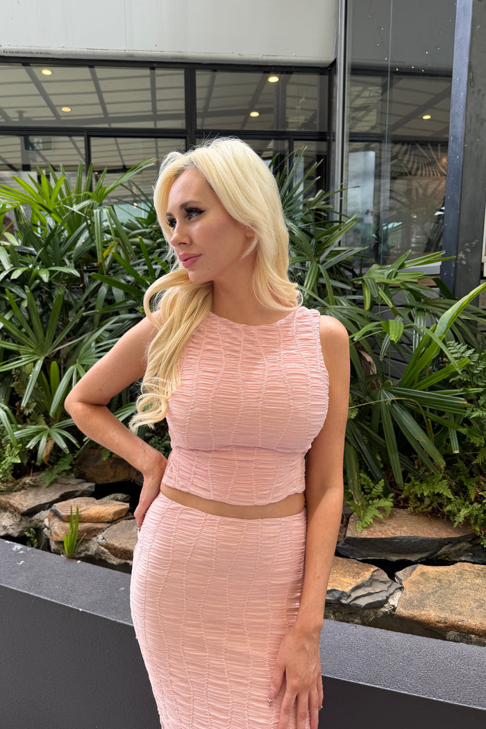 Lilah Set Top - Pink - Runway Goddess