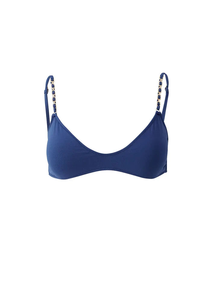 Swimwear Melissa Odabash Lima Chain Straps Bikini Top Marine Apoella