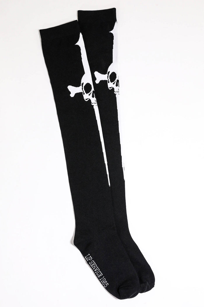 Lip Service Dagger Thigh High Socks
