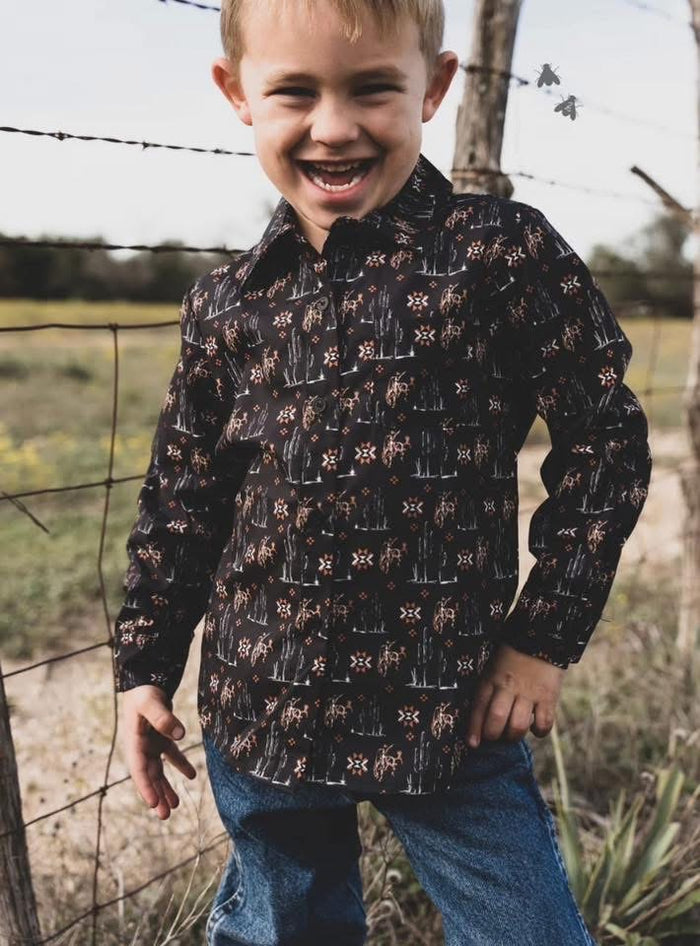 Little boy Bronc Longsleeve Western Shirt