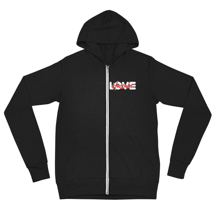 Love Hussain (as) - Zip Hoodie MEN Black