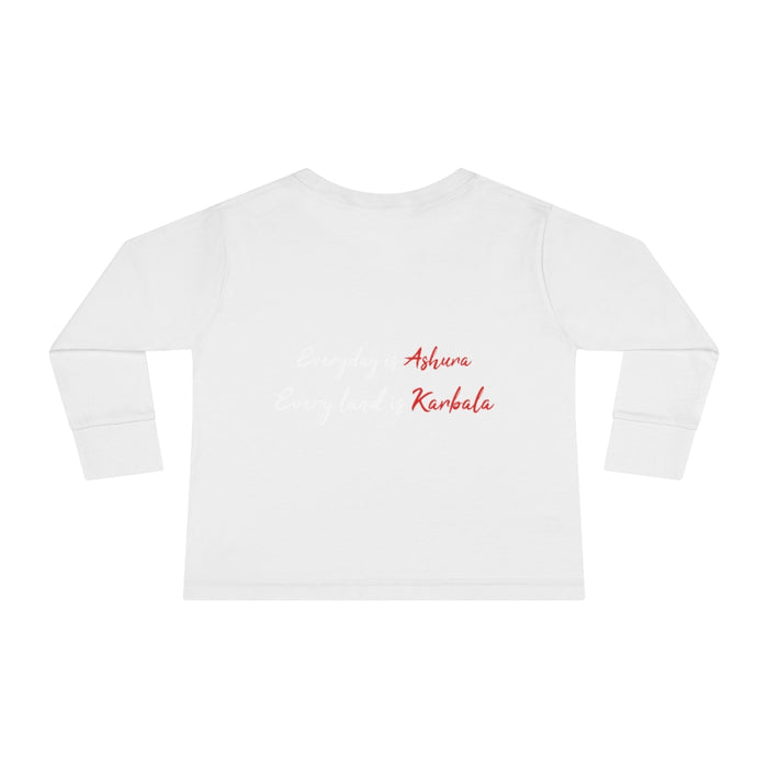 Love Hussain (as) White - Long Sleeve Shirt Toddler