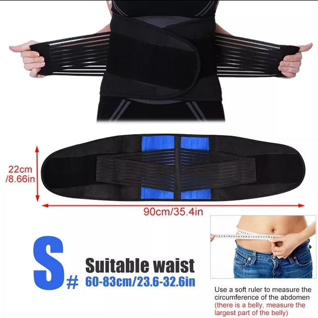 Lumbar Back Brace Support Belt - Lower Back