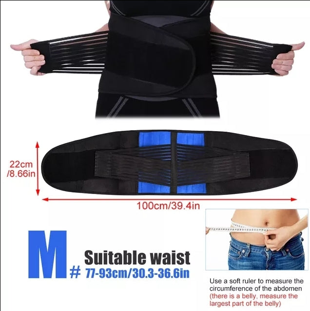 Lumbar Back Brace Support Belt - Lower Back