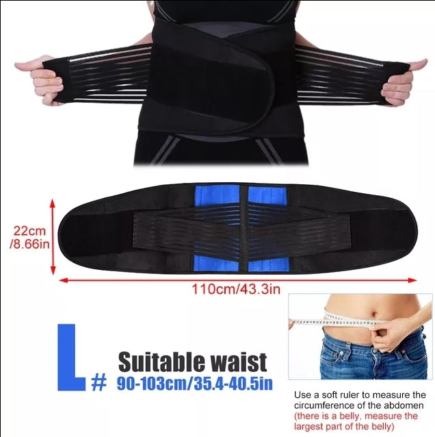 Lumbar Back Brace Support Belt - Lower Back