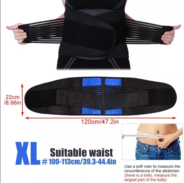 Lumbar Back Brace Support Belt - Lower Back