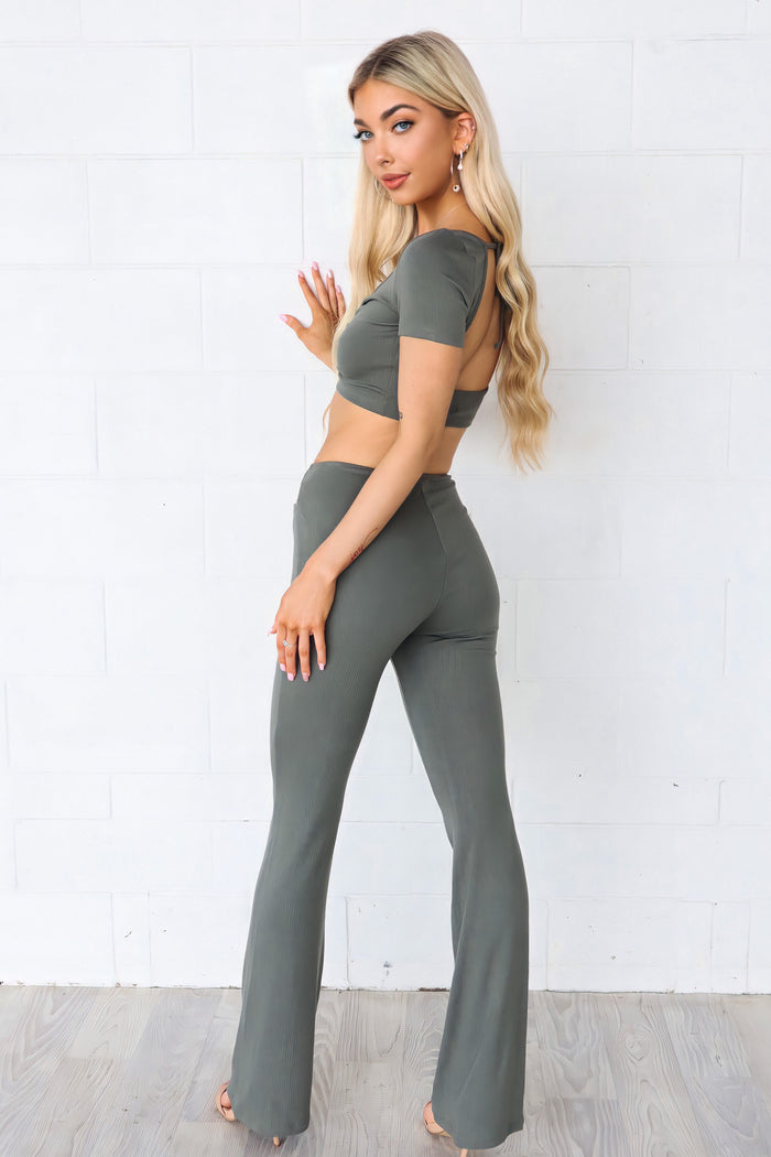 Lydia Ribbed Set - Pants - Runway Goddess