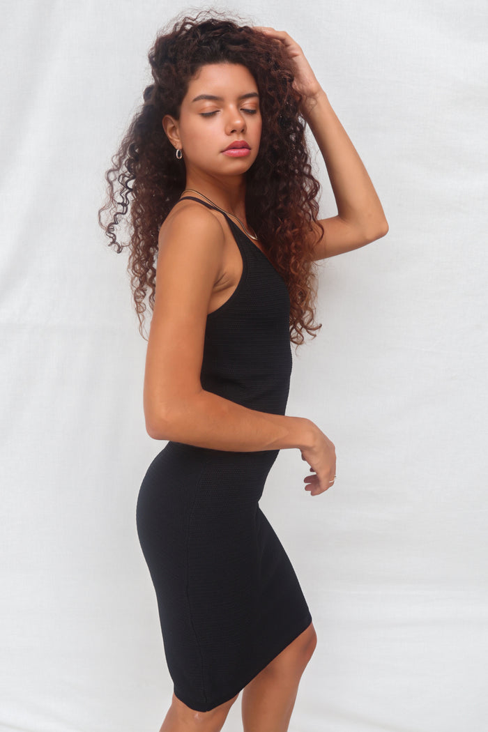 Maddox Mini Dress - Black - Runway Goddess