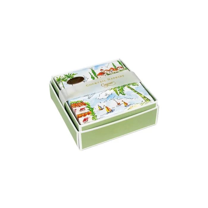 Mallorca Boxed Cocktail Napkins