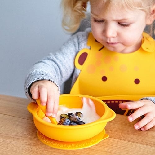 Marcus & Marcus Toddler First Self Feeding Set - Lola Yellow