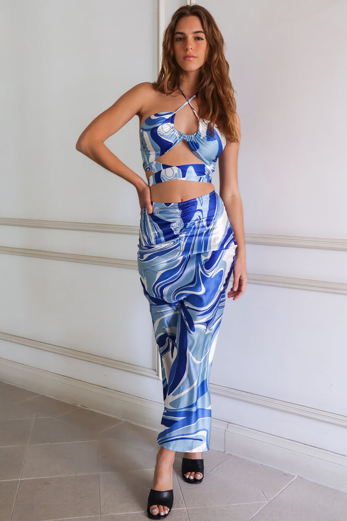 Margarita Set - Blue Swirl - Runway Goddess