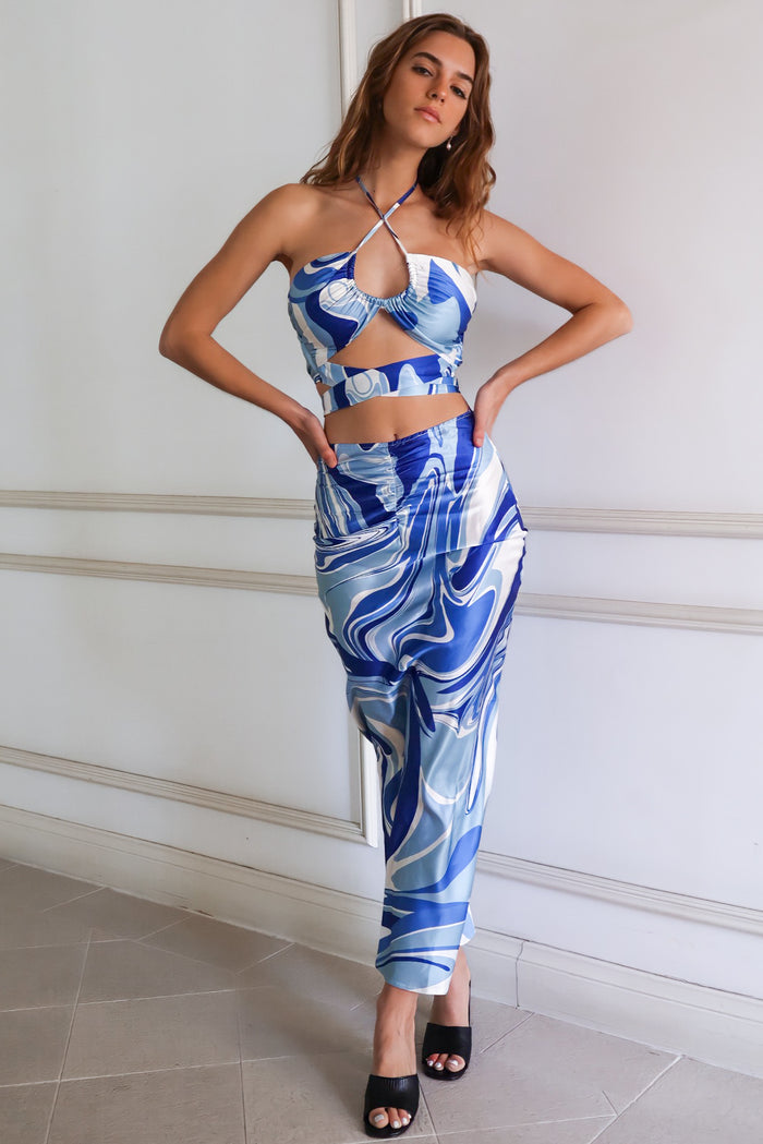 Margarita Set - Blue Swirl - Runway Goddess