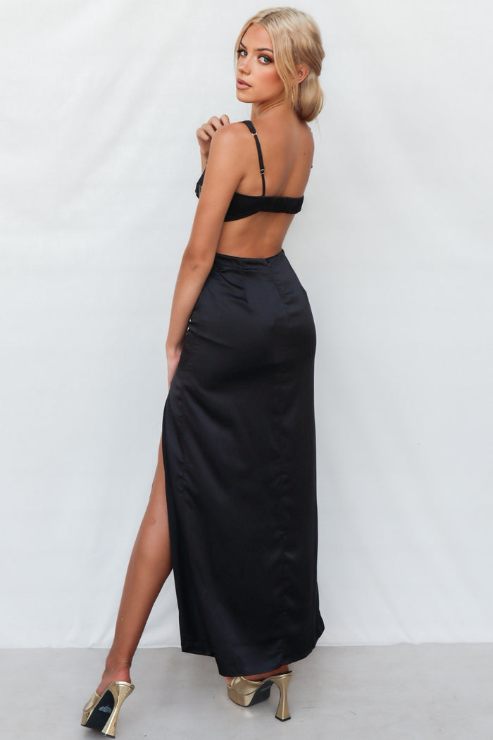 Marilla Maxi Dress - Black - Runway Goddess