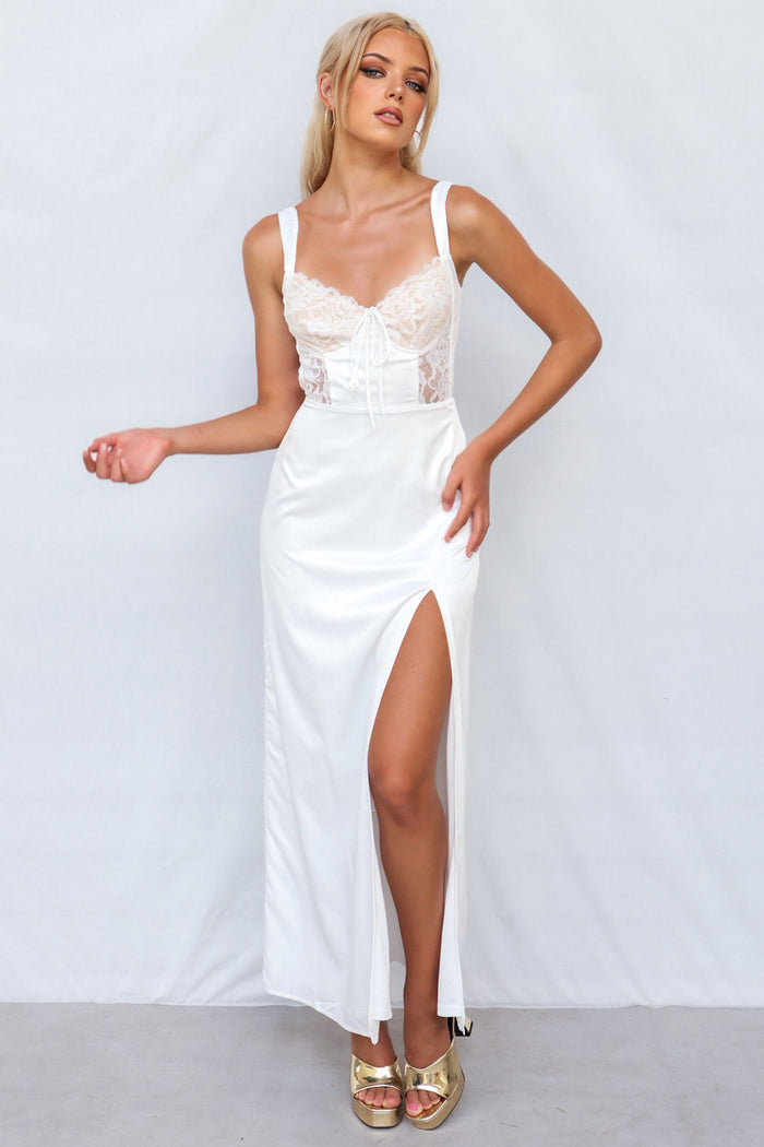 Marilla Maxi Dress - White - Runway Goddess