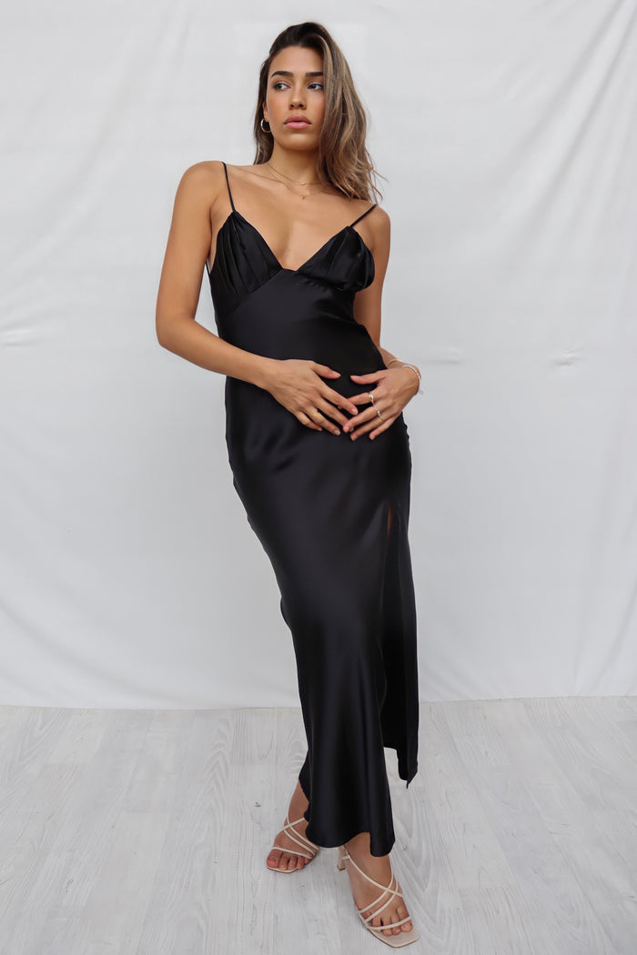 McKenna Maxi Dress - Black - Runway Goddess