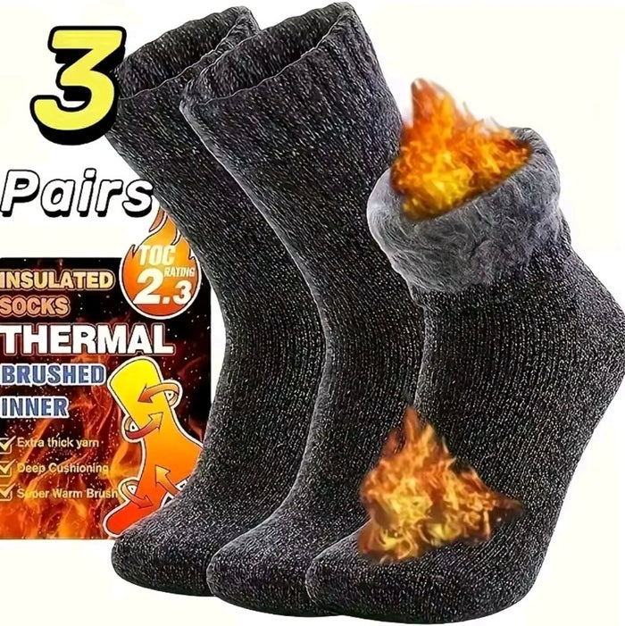 Mens 3 Packs Thermal Socks
