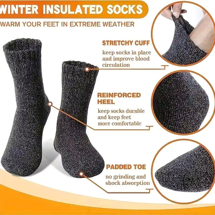 Mens 3 Packs Thermal Socks