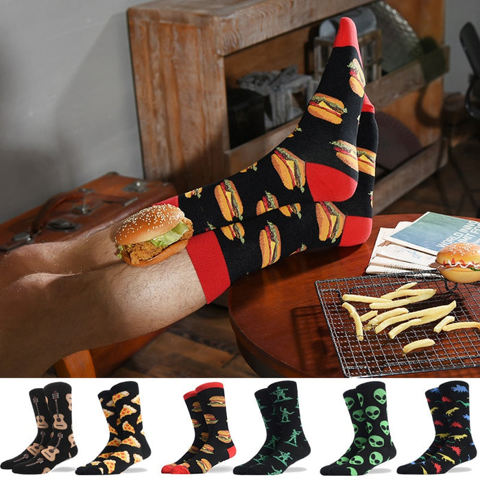 Mens Cool Colourful Designed Printed Socks