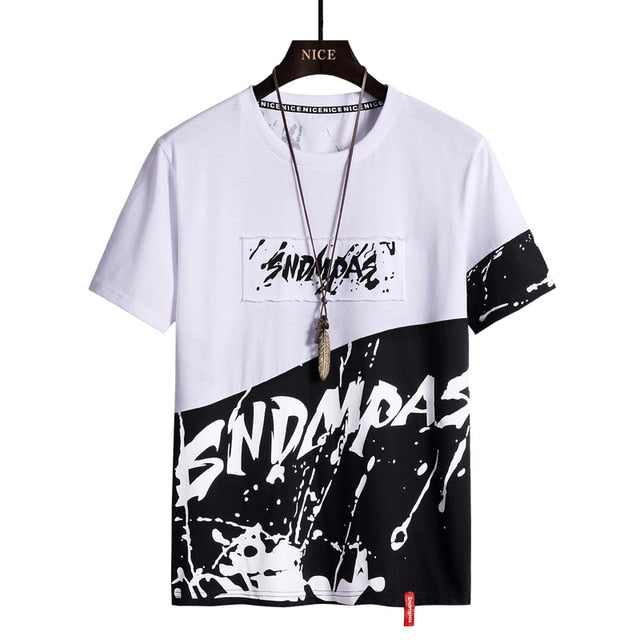 Mens Grafitti Printed Plus Size Oversized T-Shirts - Up To 9XL