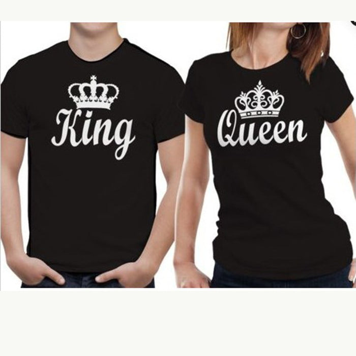 Mens & Ladies King & Queen Printed T-Shirts
