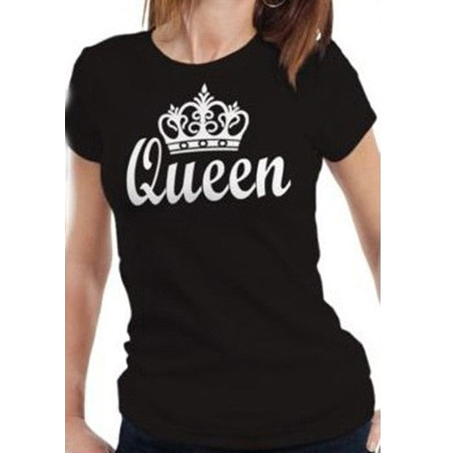 Mens & Ladies King & Queen Printed T-Shirts