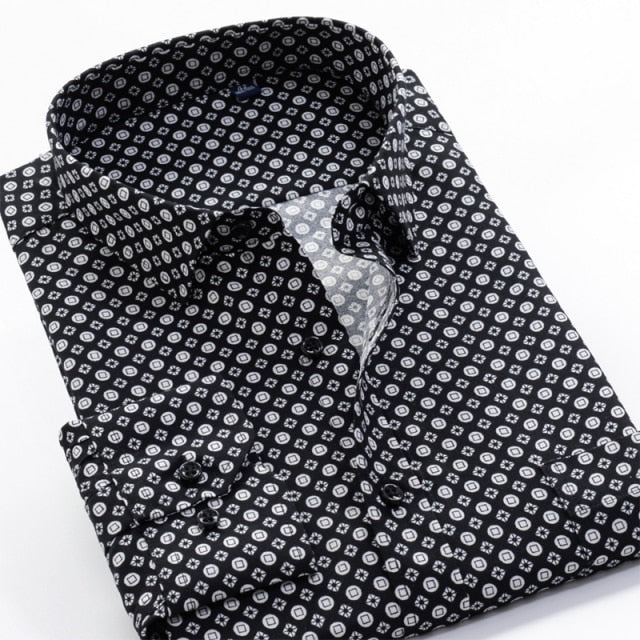 Mens Oversized Solid Coloured, Patterned & Floral Printed Long Sleeve Shirts