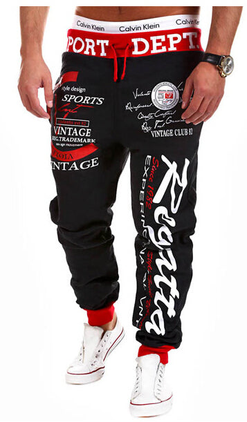 Mens Printed Graphic Sport Trackpants