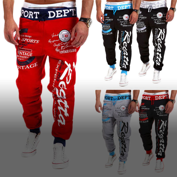 Mens Printed Graphic Sport Trackpants