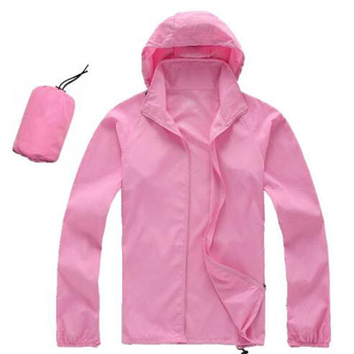 Mens/Womens Quick Dry Waterproof Ultra-Light Windbreaker Jacket