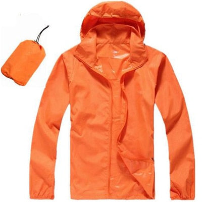 Mens/Womens Quick Dry Waterproof Ultra-Light Windbreaker Jacket