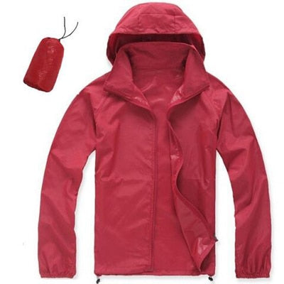 Mens/Womens Quick Dry Waterproof Ultra-Light Windbreaker Jacket