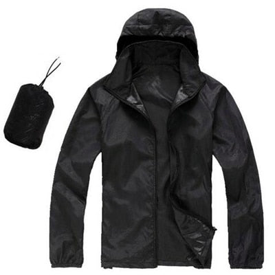 Mens/Womens Quick Dry Waterproof Ultra-Light Windbreaker Jacket