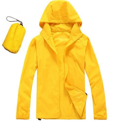 Mens/Womens Quick Dry Waterproof Ultra-Light Windbreaker Jacket
