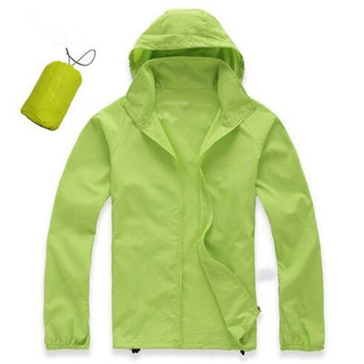 Mens/Womens Quick Dry Waterproof Ultra-Light Windbreaker Jacket