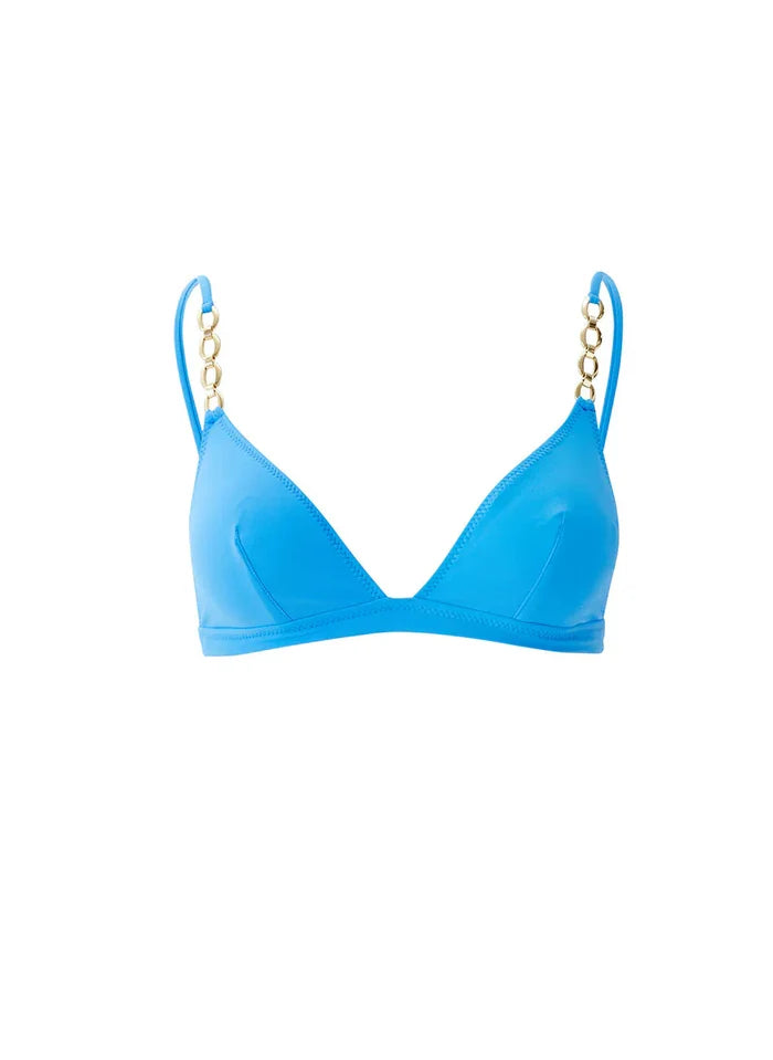 Swimwear Melissa Odabash Mexico Bralette Chain Bikini Top Ocean Apoella