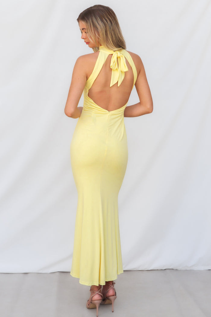 Miller Maxi Dress - Yellow - Runway Goddess
