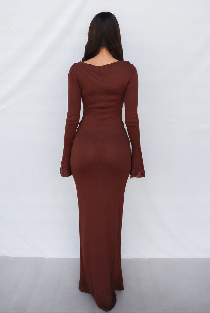 Mina Maxi Dress - Coffee - Runway Goddess