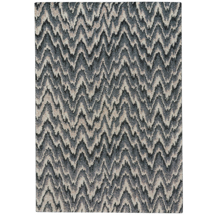 Mineral-Flamestitch Blue Slate Machine Mad Rectangle image