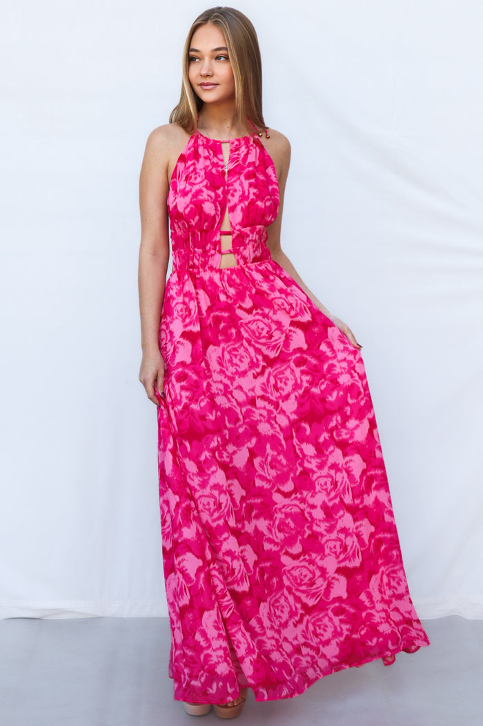 Minfy Maxi Dress - Pink - Runway Goddess