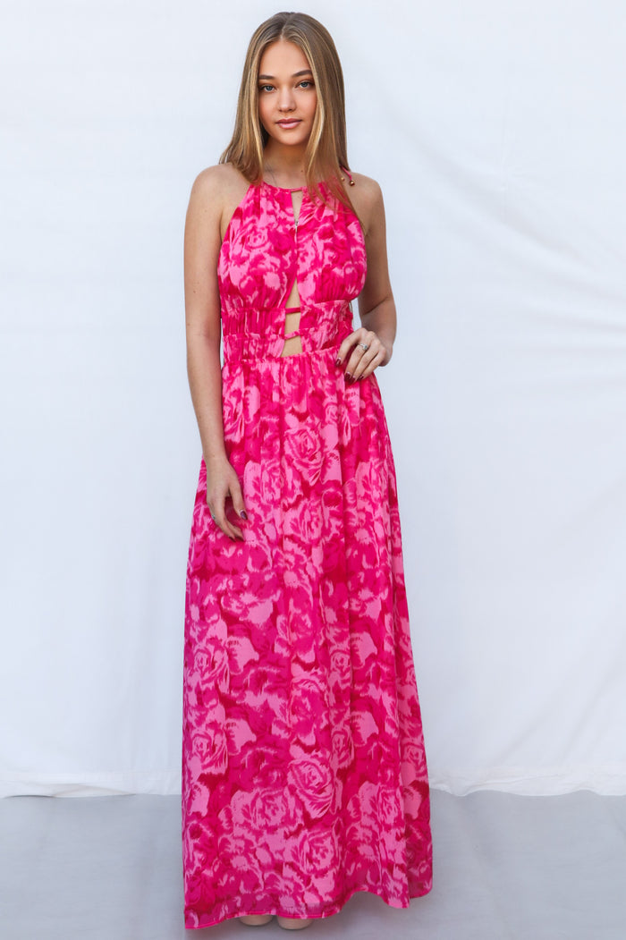 Minfy Maxi Dress - Pink - Runway Goddess