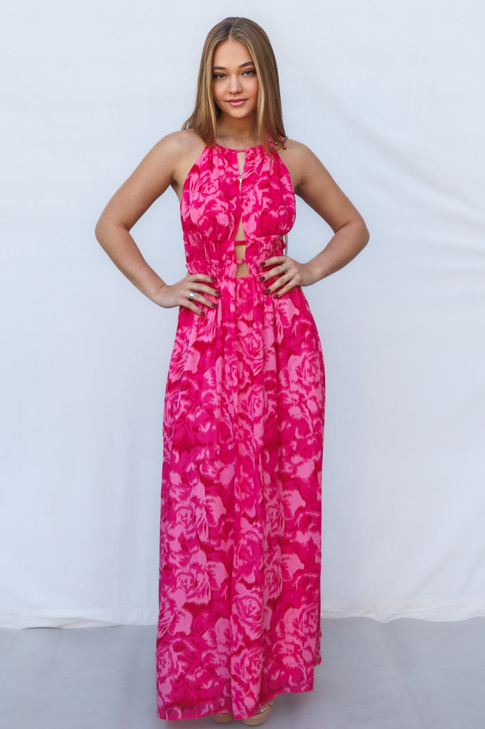 Minfy Maxi Dress - Pink - Runway Goddess